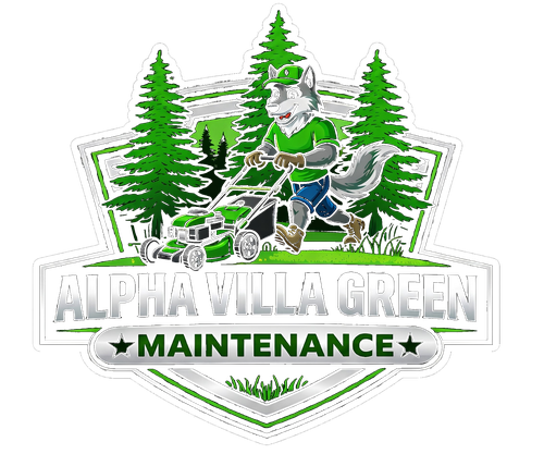 Alpha Villa Green Maintenance Logo